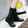 Women Fashion Increase Within Boot Student Rhinestone Hollow Large Size Boots