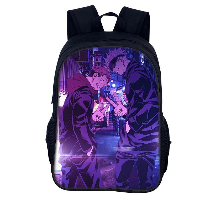 Jujutsu Kaisen Backpack For Men And Women Durable Nylon Casual School Travel Bag