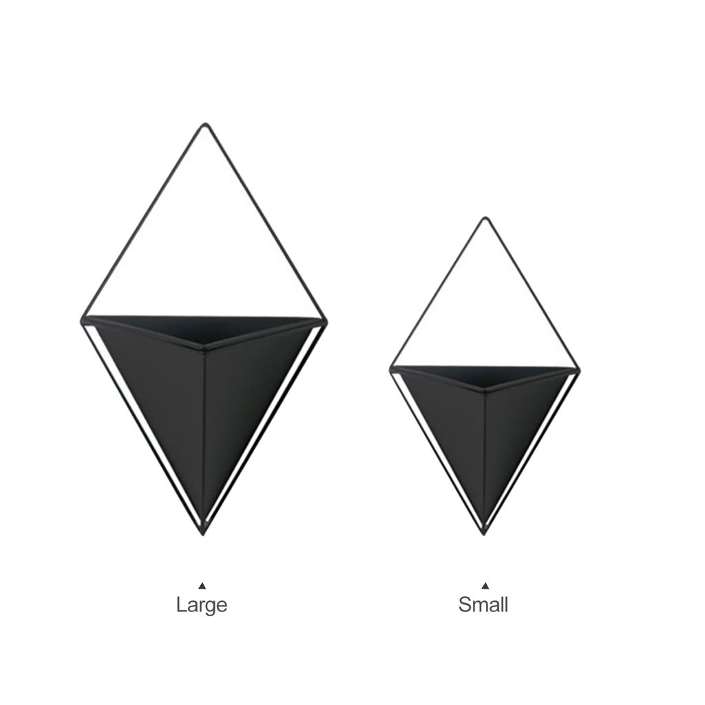piante finte e pi/ù / ideale per piante grasse A forma di vaso vaso vaso per interni parete Decorhanging Planter vaso e geometrico Wall Decor contenitore/ mini cactus nero Air Plant