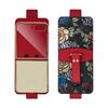 Kompatibel mit Galaxy Z Flip 7/6/5/4/3 Hülle mit Kartenfächern, 3D-Reliefmalerei PU-Leder Handyhülle mit Armband