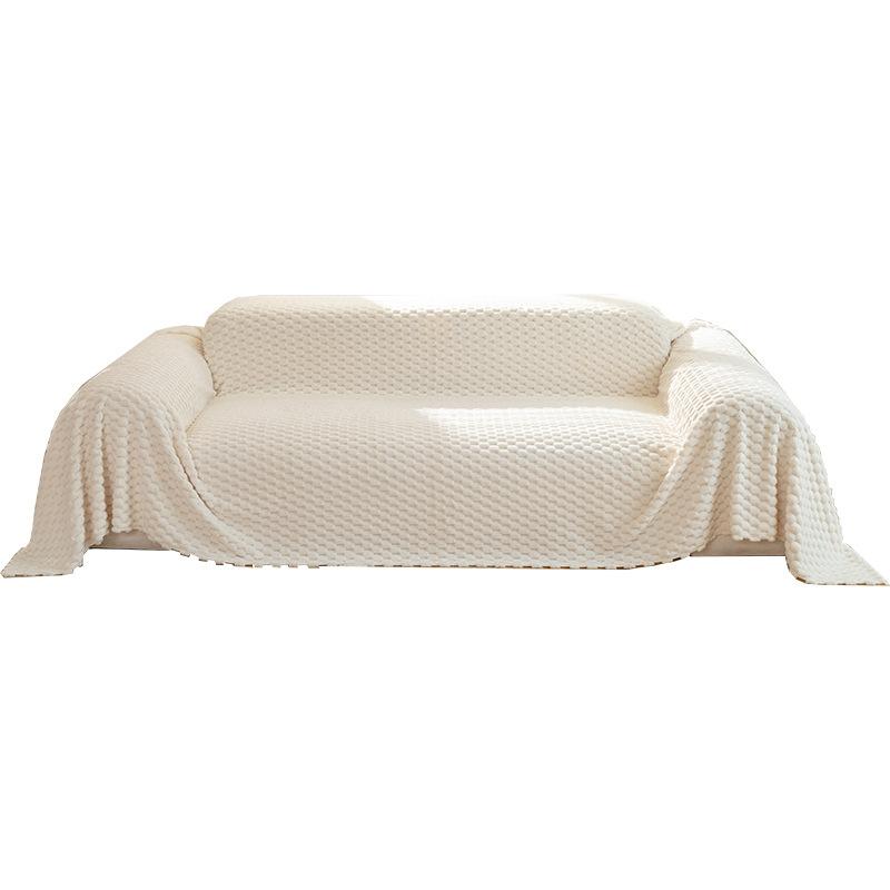 Anti-Scratching Sofa Cover Cloth Ins Style Sofa Towel Winter Plush Sofa Cover All-Inclusive Universal Sofa Cover Full Covered