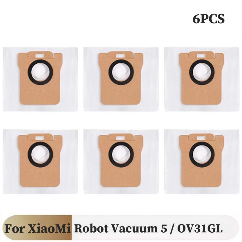 For Xiaomi Robot Vacuum 5 / OV31GL Cleaner Accessories Main Side Brush Mop Cloth HEPA Filter Dust Bag Replacement Spare Parts