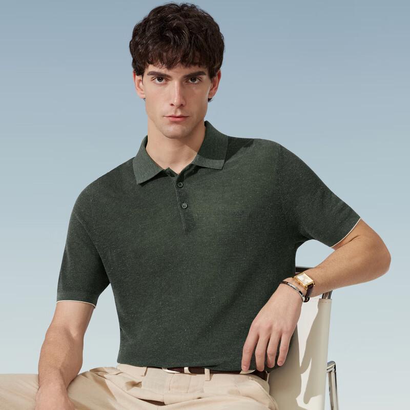 Judger Men's Tencel Linen Polo Shirt