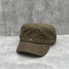 American retro rivet imitation suede flat top hat women's versatile face small deep version equestrian hat fashionable foreign style newsboy hat