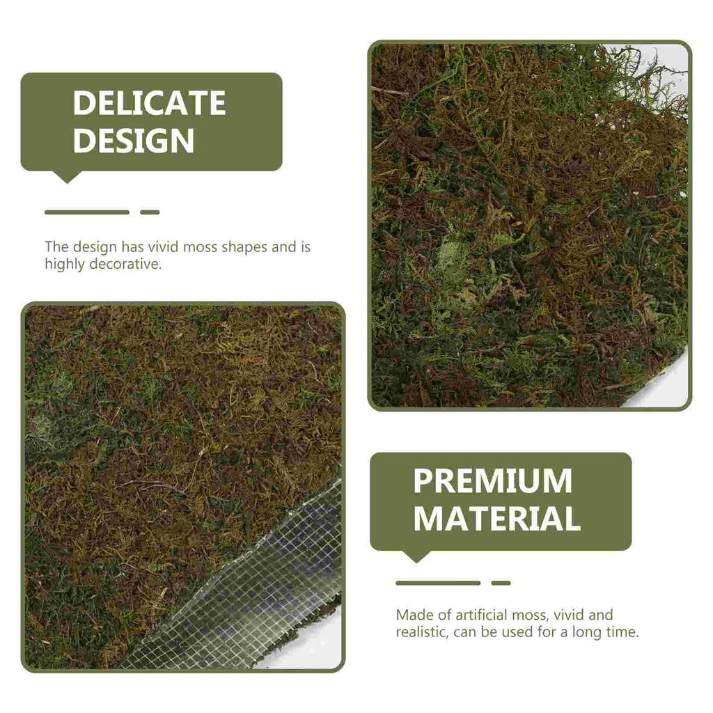 30X100Cm Simulated Moss Turf Artificial Moss Micro Landscape Decoration Mini Garden Accessory Fake Moss Mat Micro Landscape Prop