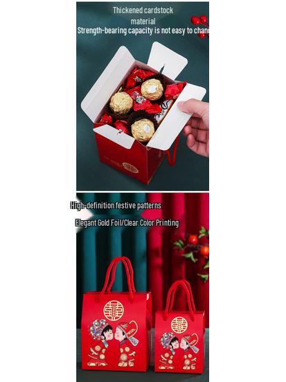 Wedding Gift Candy Box and Bag Set for Melon Seeds