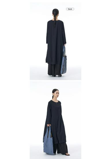 2026 Spring Korean Style Long Sleeve Shirt Dress, Plus Size, Yamamoto Slimming Loose Fit Women's Pullover