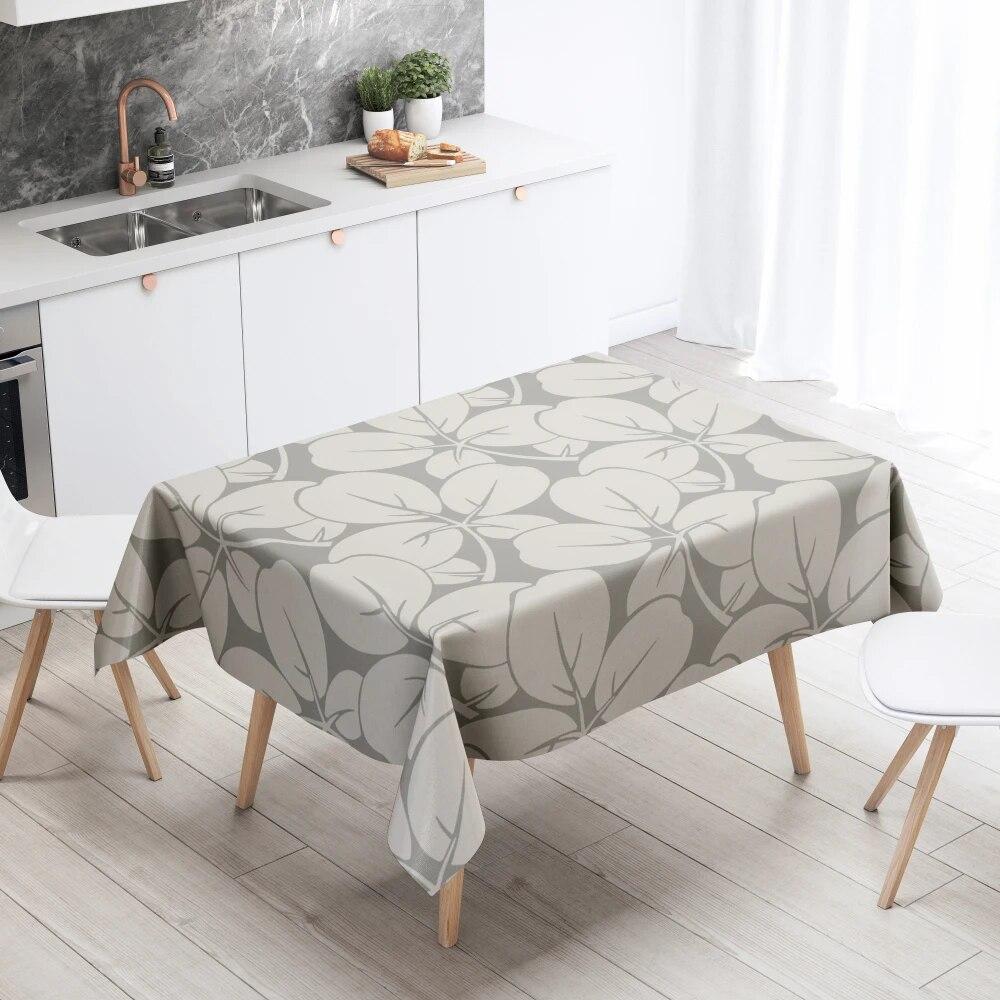Cartoon Animal Tablecloth Home Decor Stain Resistant Waterproof Table Decoration Rectangular Kitchen Fireplace Countertop