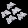 5pcs Butterfly Lace Patch Wedding Bridal Embroidery Applique Sewing Crafts