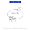 S925 Silver Sparkling Moon Bracelet Chain Link Women Bracelet Jewelry Party Trendy Anniversary Gifts
