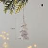 Ceramic Crafts Christmas Ceramic House Pendant Painting Pendant Ornament  Merry Christmas Party