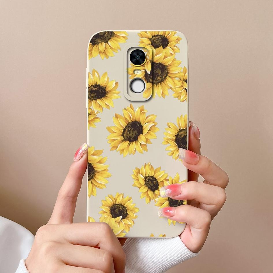 Geeignet für Redmi Note 7S 10 10S K80 7 8 9 9T 10T 9S Pro Max Plus Neue Hülle Hübsche Schmetterlings-Sonnenblumen-Flüssigsilikon-Anti-Rutsch-Shell für Redmi Capa