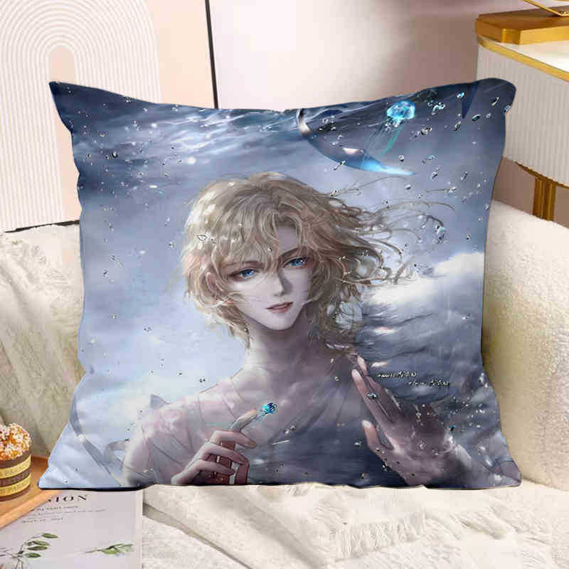 The Mermaid Has Fallen Baichu Xiaobai Lanbo Animation Peripheral Pillow Pillow Pillow Bedside Sofa Sitting Cushion