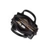 Coach Andrea 15 Textured Logo Solid Color Zipper Closure Mini Tote Bag Women Tote Black CO974-JIBLK