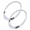 Left Right Headlight Trim Ring Headlamp Bezel 51137351371 for Clubman F54 2014‑2019 Electrosilvering
