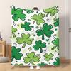 Fflannel Blanket 1pc Lots Of Clover Designs Soft Comfortable and Warm This Nap Blanket/sofa Blanket Is Suitable for All Seasons an