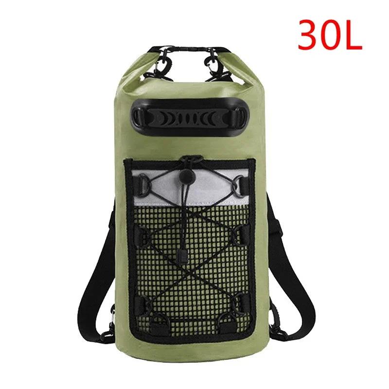 Bolsa Seca de PVC para Natación Paquete 20/30L Bolsas de Hombro Impermeables para Deportes al Aire Libre para Senderismo Rafting Surf Kayak Navegación Mochila