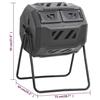 VidaXL Bac à compost de jardin Noir 73x64x95 cm 160 L 152232
