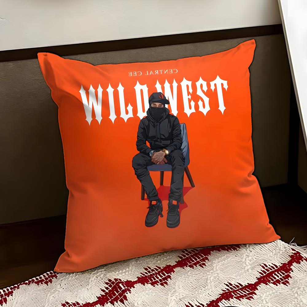 RAP CCentral Cee Cushion Cover Reversible Soft Durable Pillow Cover Home Car MultiScene Use for Daily Comfort