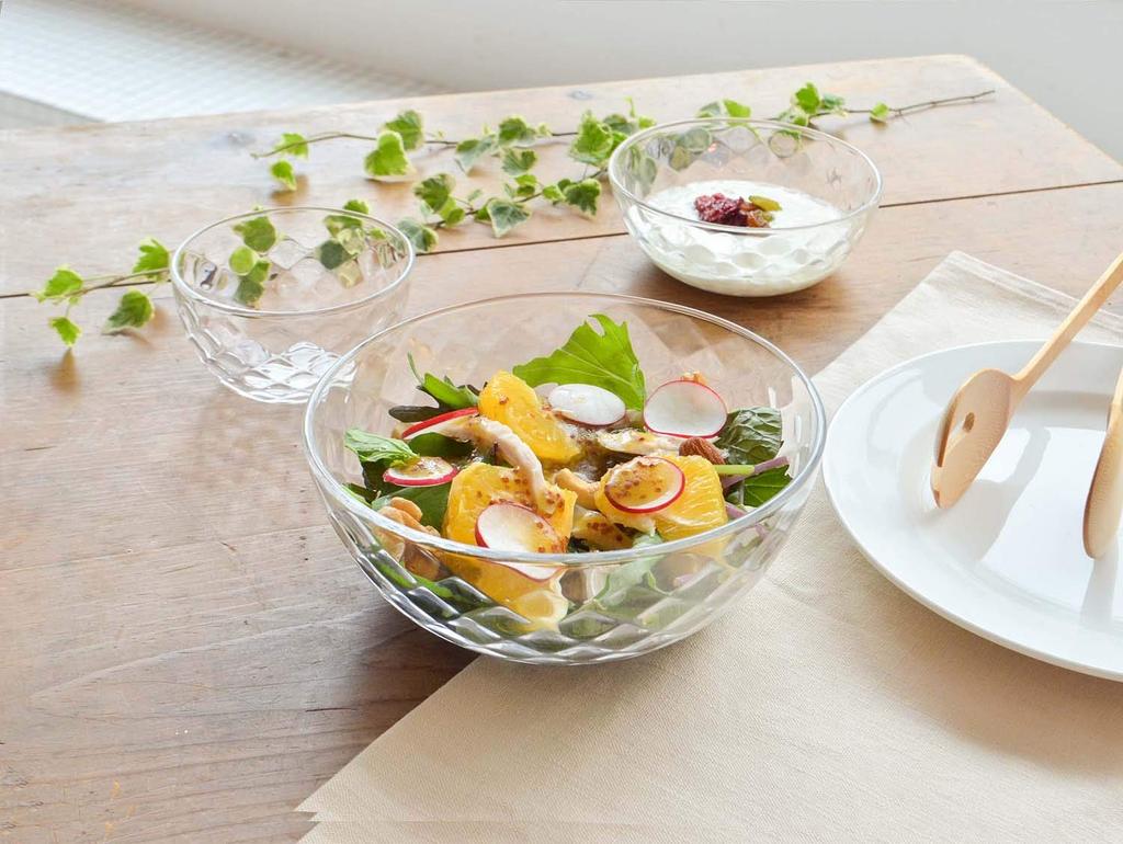 Toyo Sasaki Glass Plate Refre Ball 9 Set of 96 Made In Japan Dishwasher Safe Good Design Award Deep Plate Small Bowl Medium Bowl Glass Plate Round