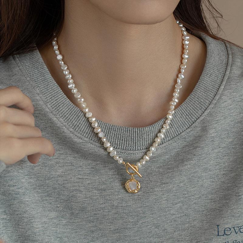 High Quality Natural Baroque Freshwater Pearl 14K Gold Filled Female Pendant Necklace  For Valentine's Day Gifts