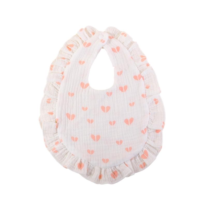 Lovely Baby Bibs Baby Drooling Bibs Cotton Bibs Unisex Baby Feeding Bibs Adjustable Teething Drooling Bibs 9x6-inch