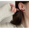 High End Bow Earrings, Retro Hong Kong Style Earrings, Women'S Niche Design Light Luxury Earrings