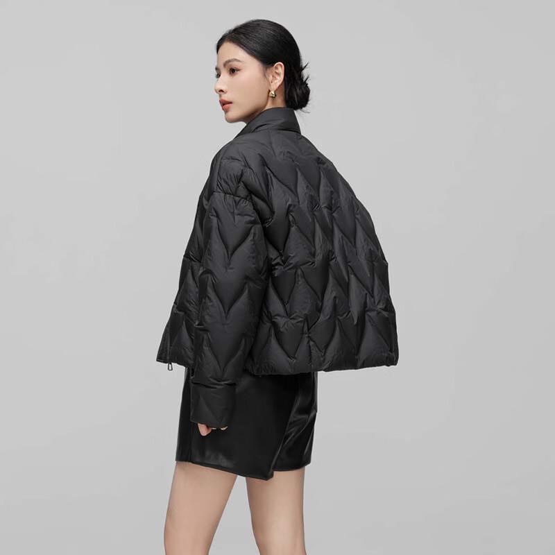 XueZhongFei Leichte Damen-Daunenjacke mit Stehkragen X40138208F