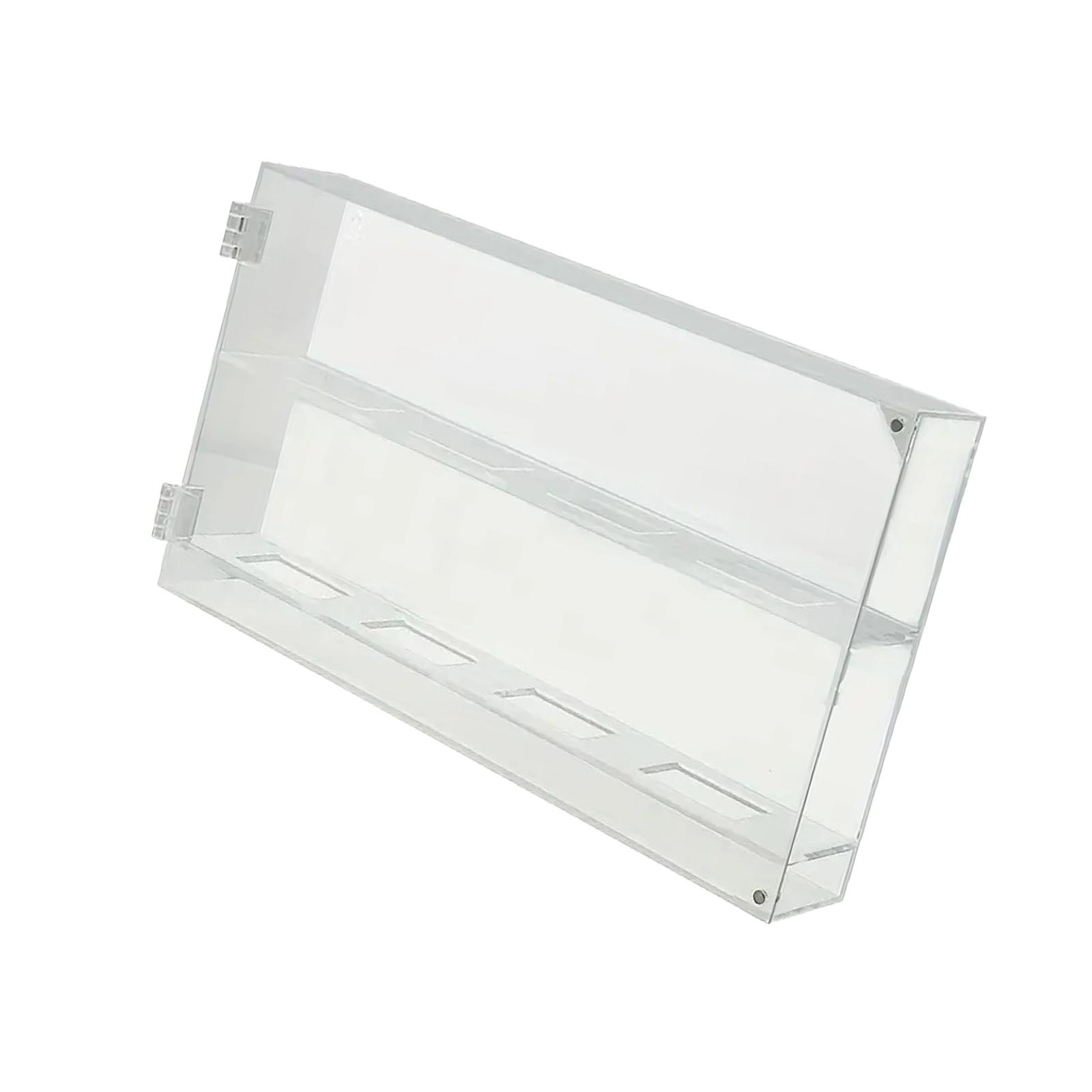 

Ice Hockey Wall Mount Display Case Clear See Through Construction Dust Resistant Storage for Collectibles and Display A