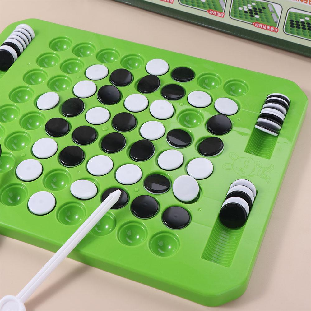 Tabletop Game Flip Black White Chess Board Reversi Strategy Board Game  Kids Boys Girls