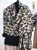 New  Knitted Imitation Cashmere Vintage Scarf Headscarf Winter Women Leopard Floral Scarve Pashmina Mujer Foulard Wrap Shawl