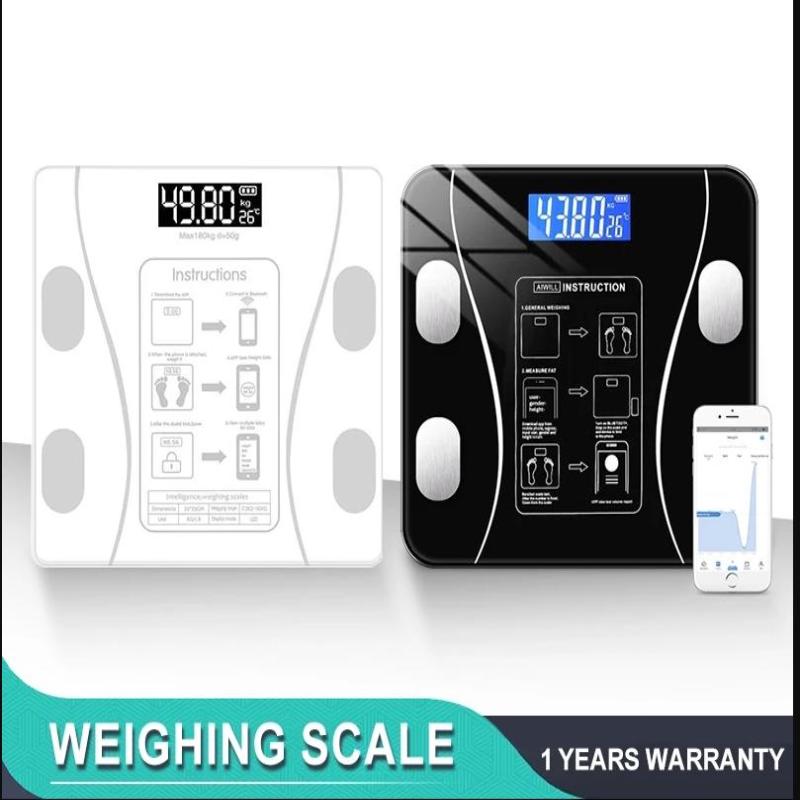 Gewichtswaage Bluetooth Wiederaufladbar Elektronisch Intelligent Gewichtsverlust Körperfettwaage Waagen
