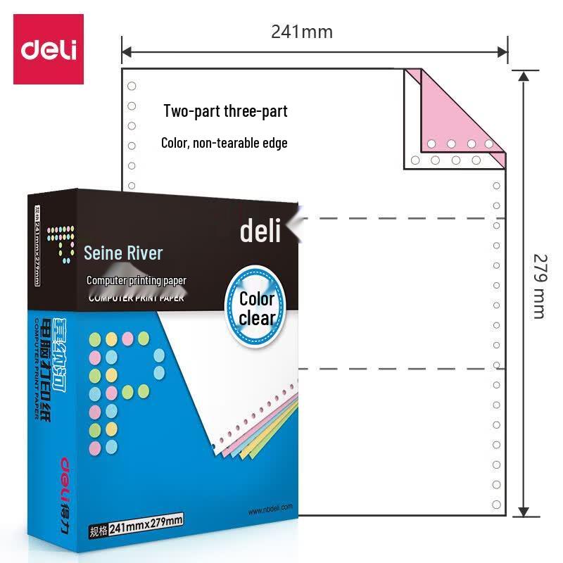 Deli Seine Continuous Form Dot Matrix Paper
