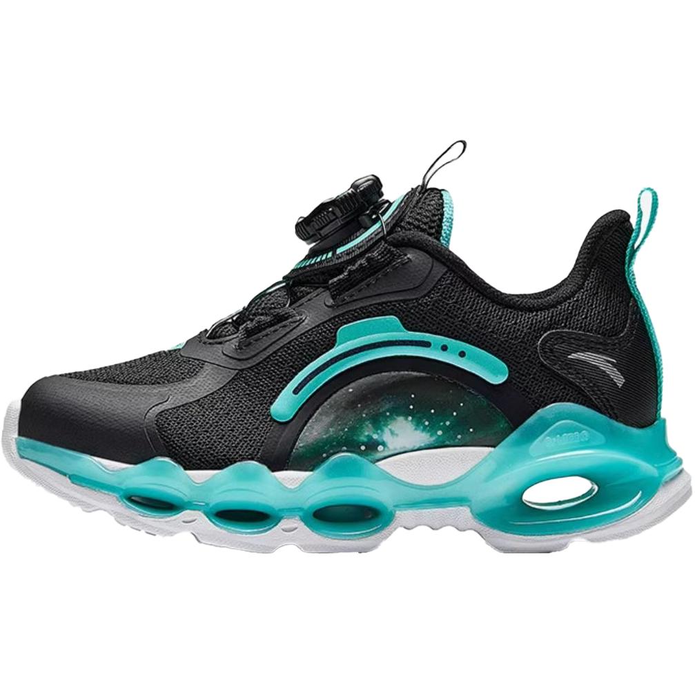 Anta Kids Energy Ring 10.0 Comfortable Casual Fitness Test Non-Slip Wear-Resistant Low-Top Running Shoes Kids sneaker Black Green 312449901-3