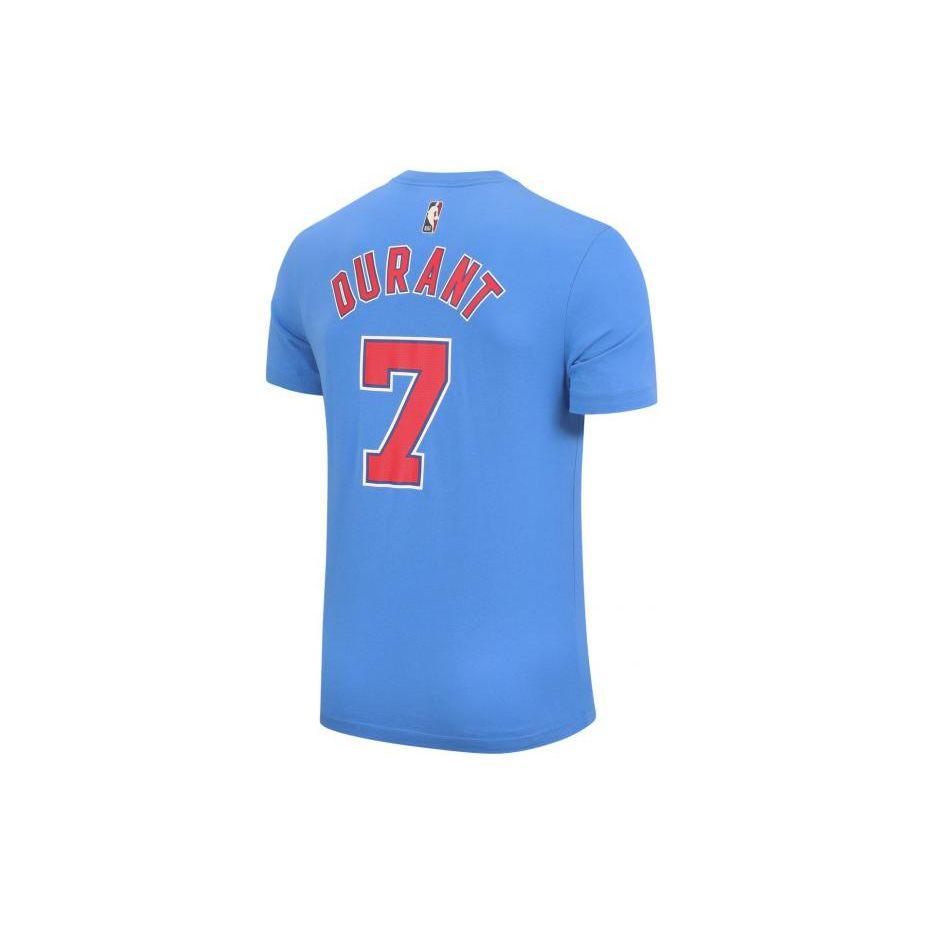 Nike Kevin Durant Brooklyn Nets Classic Sports Casual Short-Sleeve T-Shirt Men Tops Blue CT9909-404