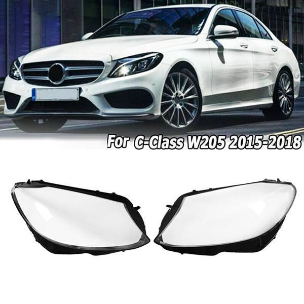 Transparent Left Front Headlight Cover for Mercedes-Benz
