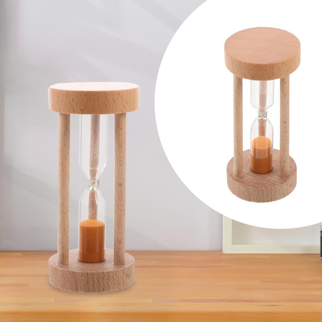 3 Min Handmade Hourglass Sand Clock Car Cooking Timer Wooden Sandglass Exercise