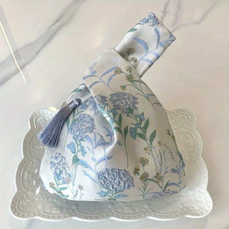 Chinese Style Wrist Bag Tassel Pendant Cheongsam Accessories Embroidery Hanfu Handbag Simple Purse Handbags Small Gift Pouch