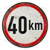 Vintage Retro Traffic Signs Collection HD Print Metal Tin Sign  Featuring  Unique Circular Warning  Prohibition Plates (No C