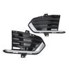 1 Pair Bumper Fog Light Cover Grille SK601905 Black Left Right Side Fog Lamp Molding Trim Fit For