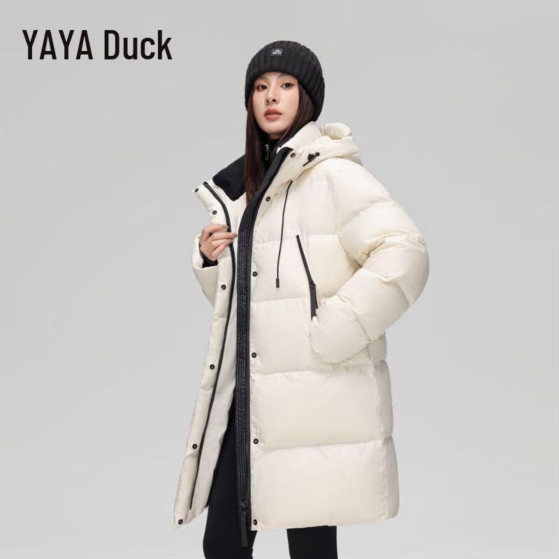 

YAYA Unisex Mid-Length Hooded Down Jacket M