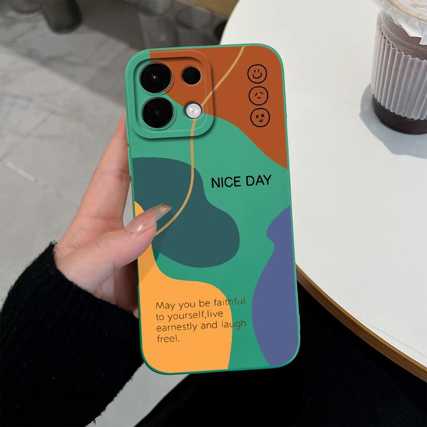 Cover Case For Oppo Realme 5 6 7 10 8 9 Pro Plus A5X K13 A5 Fashionable Checkered Patterns Liquid Silicone Anti Slip Housing For Oppo Cellphone Casing