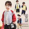 LUSON Baby & Toddler Boys' Autumn Retro Long Sleeve Baseball Jacket