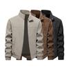 Autumn And Winter Men's Motorcycle Suit Simple And Versatile Leather Jacket Loose Leather Jacket