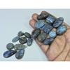 353Cts. Natural Labradorite Carving Mix Cabochon Loose Gemstone 19Pcs Lot LL-1146