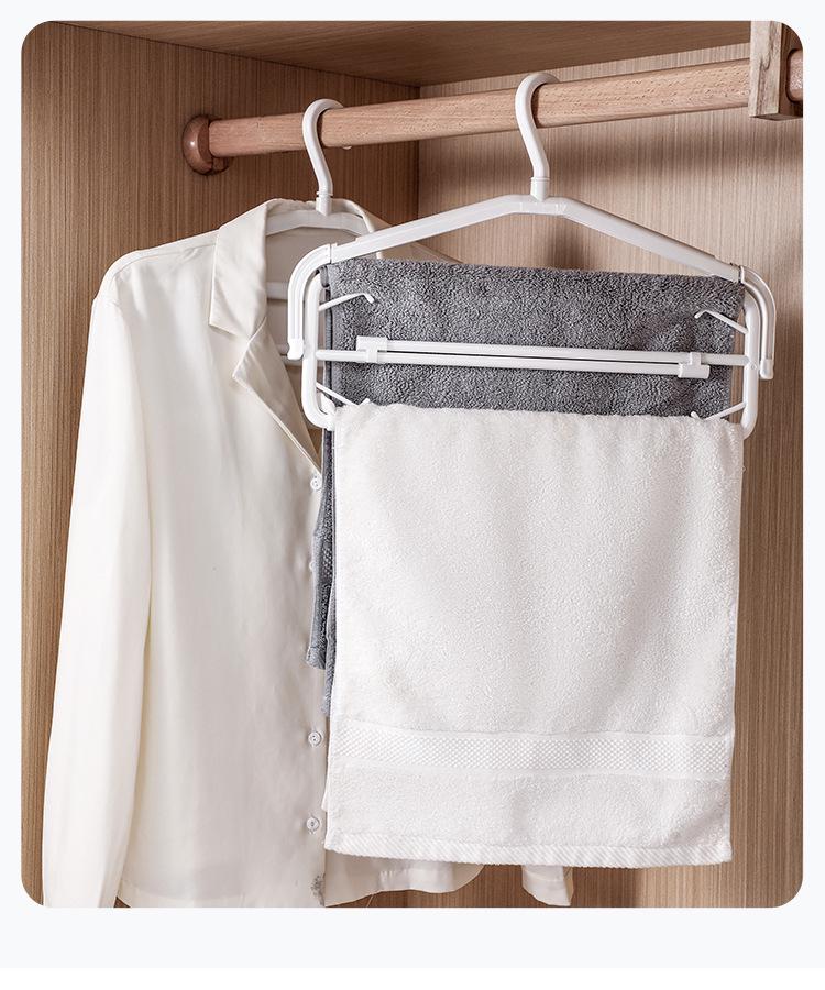 Large Foldable Coat Rack for Quilts, Towels, Sheets, and Clothes - Multi-Functional, Retractable Drying Hanger