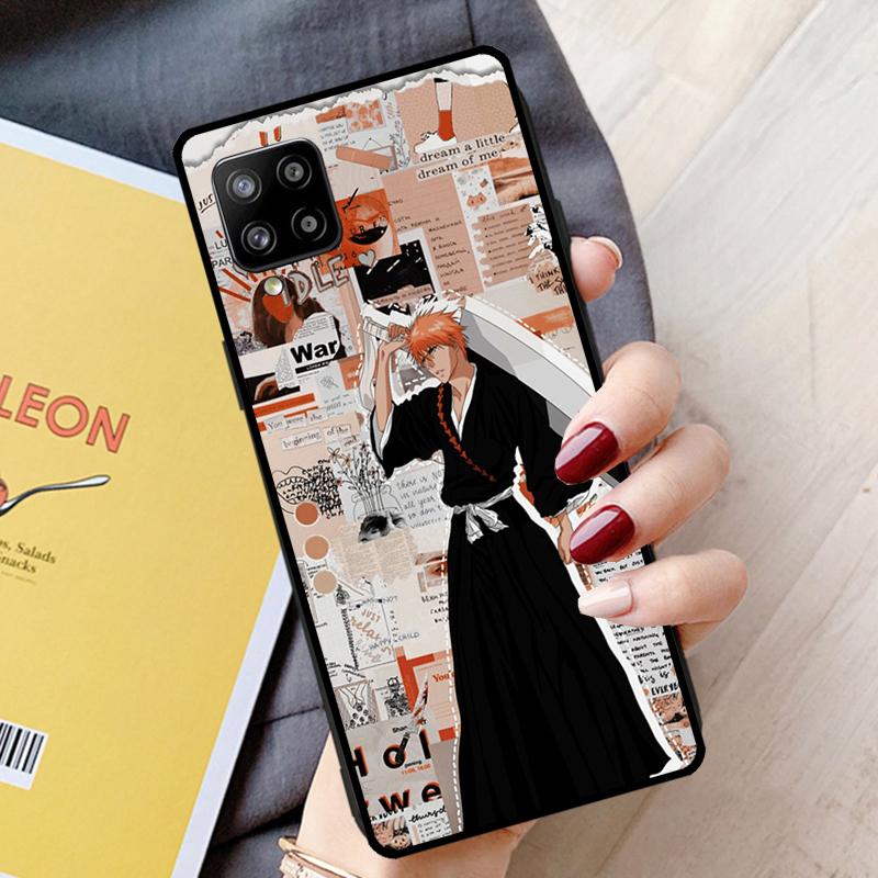 BLEACH Ichigo Kurosaki Manga Hülle für Samsung Galaxy A51 A71 A31 A21S A50 A70 A12 A22 A32 A42 A72 A52 A52S Handyhülle