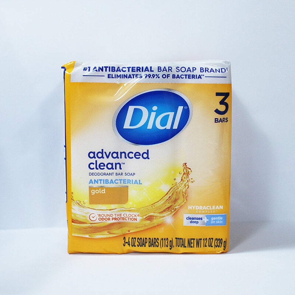 Dial Mydło (113gX3P)/żel do mycia twarzy złoty biały