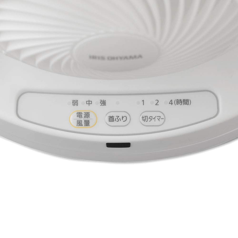 IRIS OHYAMA 14 Tatami Remote Control Macaron White Circulator, Mats, Oscillating, Type, PCF-MKC18-W,