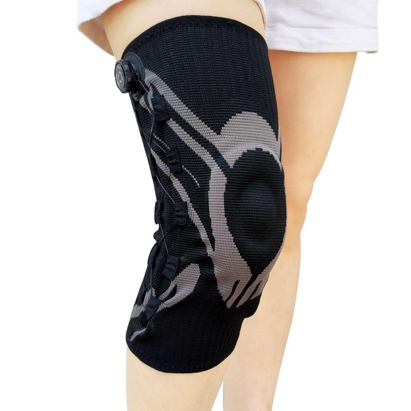 Adjustable Knob Knee Support Brace Running Basketball Cycling Outdoor Sports Compression Sleeve With Gel Padding